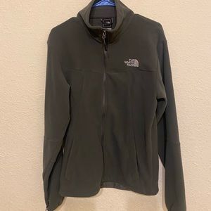 Men’s North Face fleece gray zip up. Size small